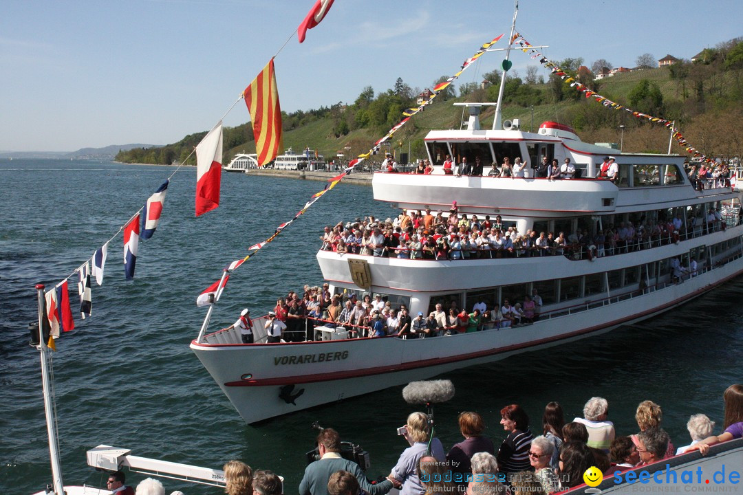 41. Internationale Flottensternfahrt am Bodensee: Meersburg, 28.04.2012