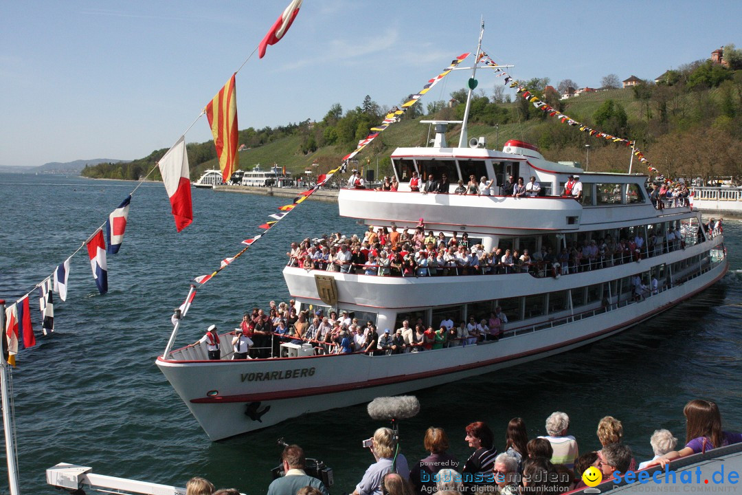 41. Internationale Flottensternfahrt am Bodensee: Meersburg, 28.04.2012