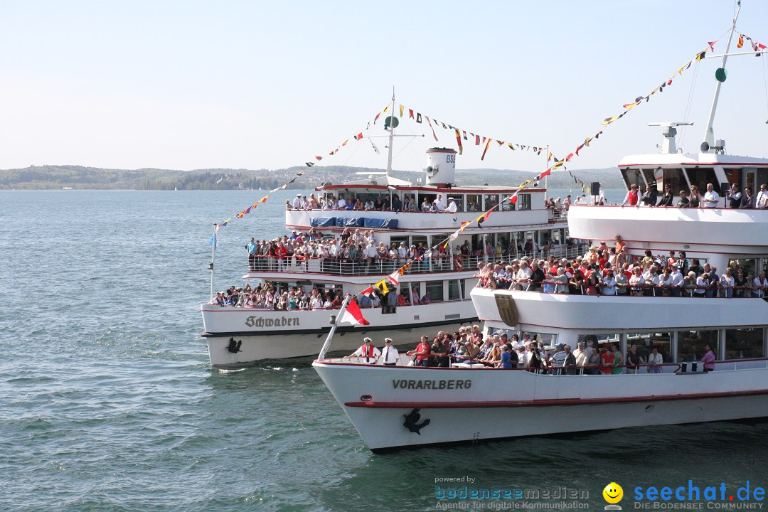 41. Internationale Flottensternfahrt am Bodensee: Meersburg, 28.04.2012