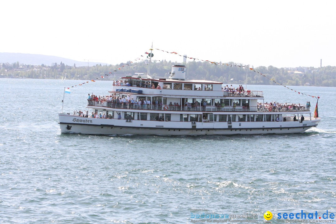 41. Internationale Flottensternfahrt am Bodensee: Meersburg, 28.04.2012