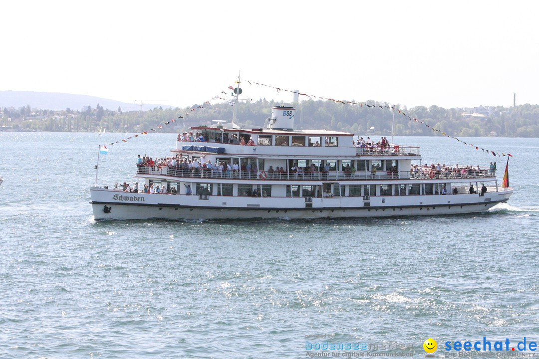 41. Internationale Flottensternfahrt am Bodensee: Meersburg, 28.04.2012