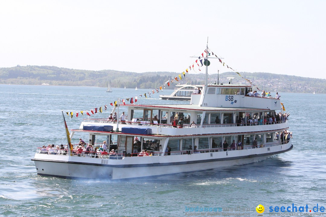 41. Internationale Flottensternfahrt am Bodensee: Meersburg, 28.04.2012