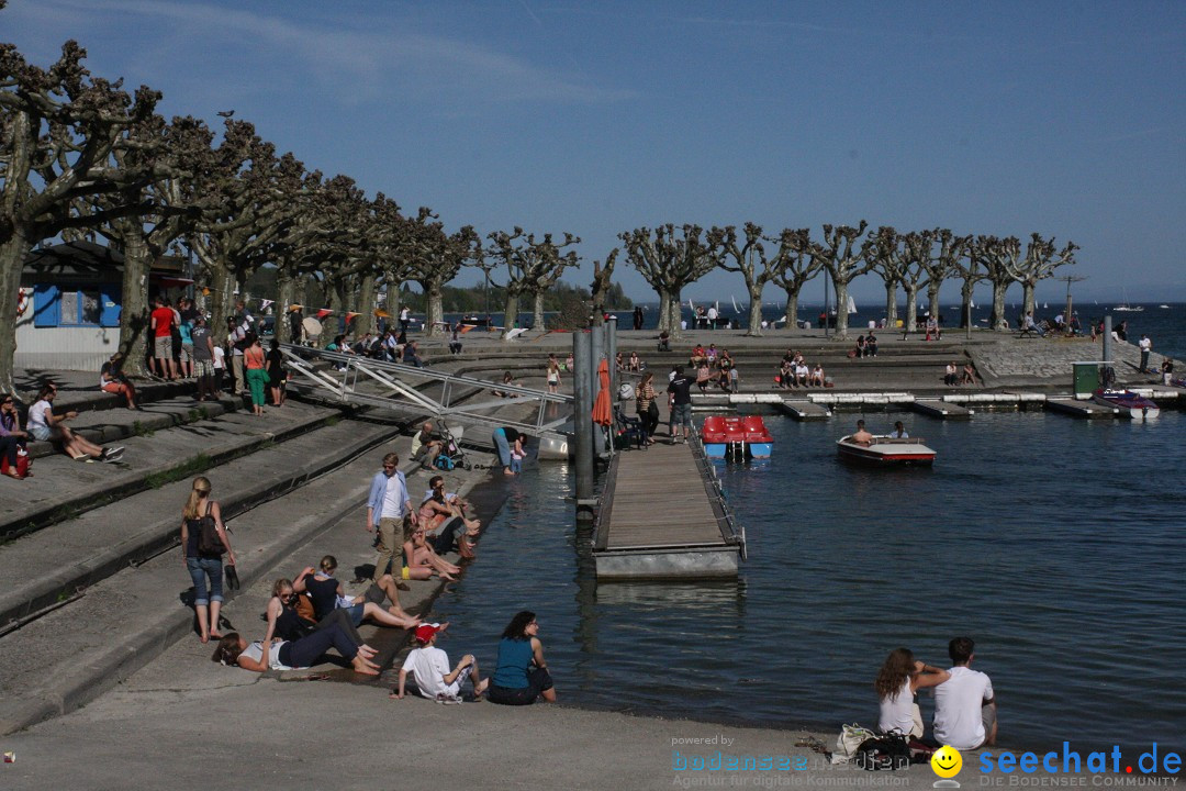 41. Internationale Flottensternfahrt am Bodensee: Meersburg, 28.04.2012