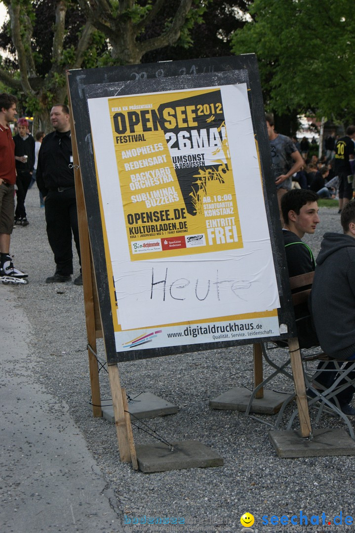 OPEN SEE: Umsonst+Draussen im Stadtgarten: Konstanz am Bodensee, 26.05.2012