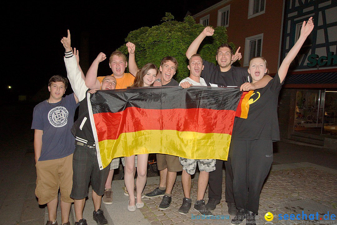 Fussball-EM: Deutschland vs. Griechenland 4-2: Stockach am Bodensee, 21.06.