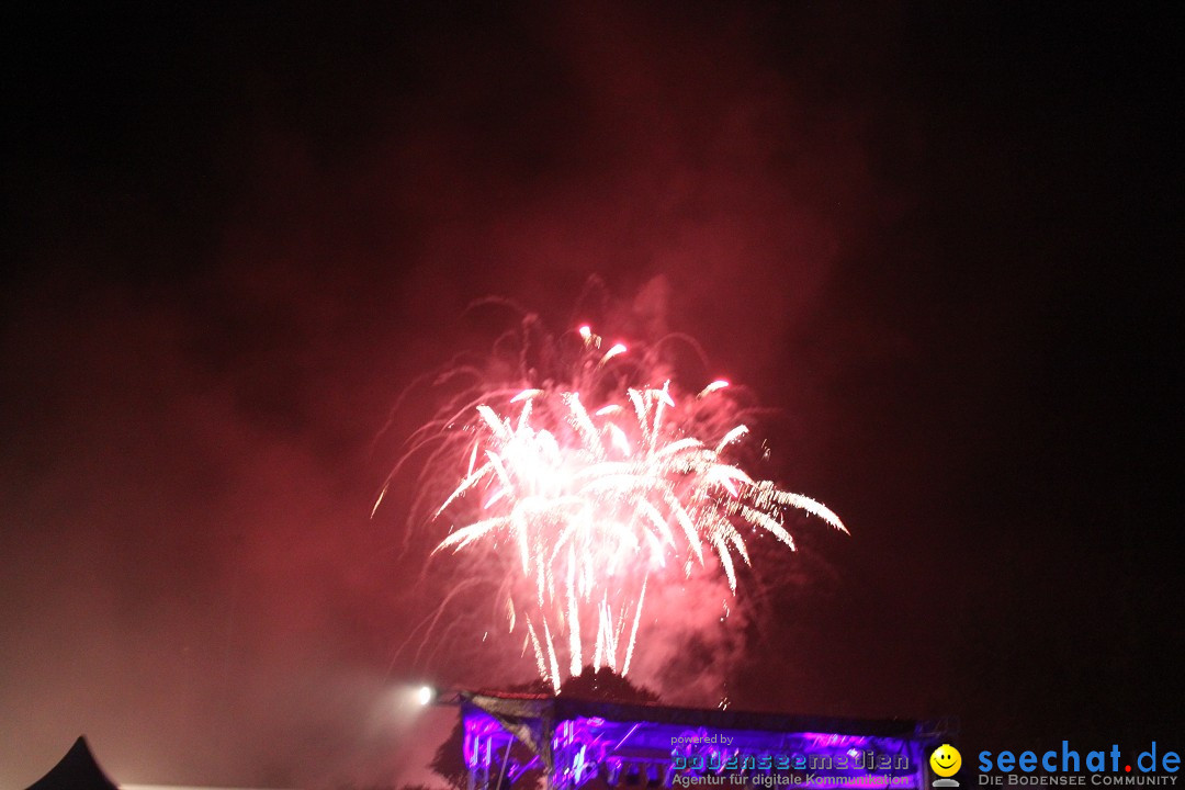 Schlossseefest 2012 mit Feuerwerk: Salem am Bodensee, 28.07.2012