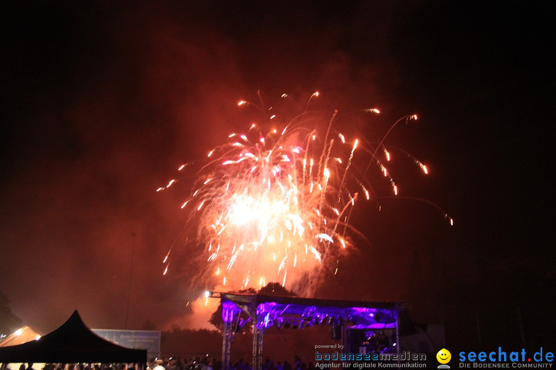 Schlossseefest 2012 mit Feuerwerk: Salem am Bodensee, 28.07.2012