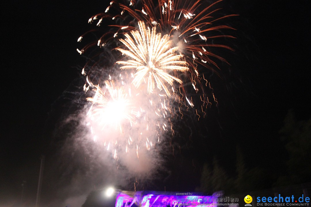 Schlossseefest 2012 mit Feuerwerk: Salem am Bodensee, 28.07.2012