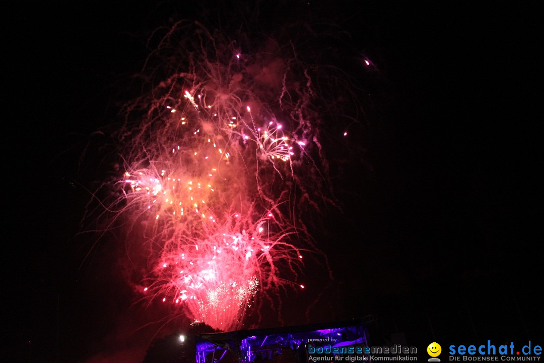 Schlossseefest 2012 mit Feuerwerk: Salem am Bodensee, 28.07.2012