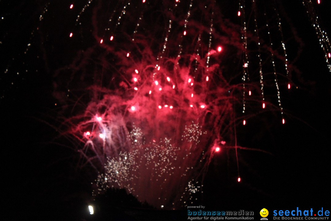 Schlossseefest 2012 mit Feuerwerk: Salem am Bodensee, 28.07.2012