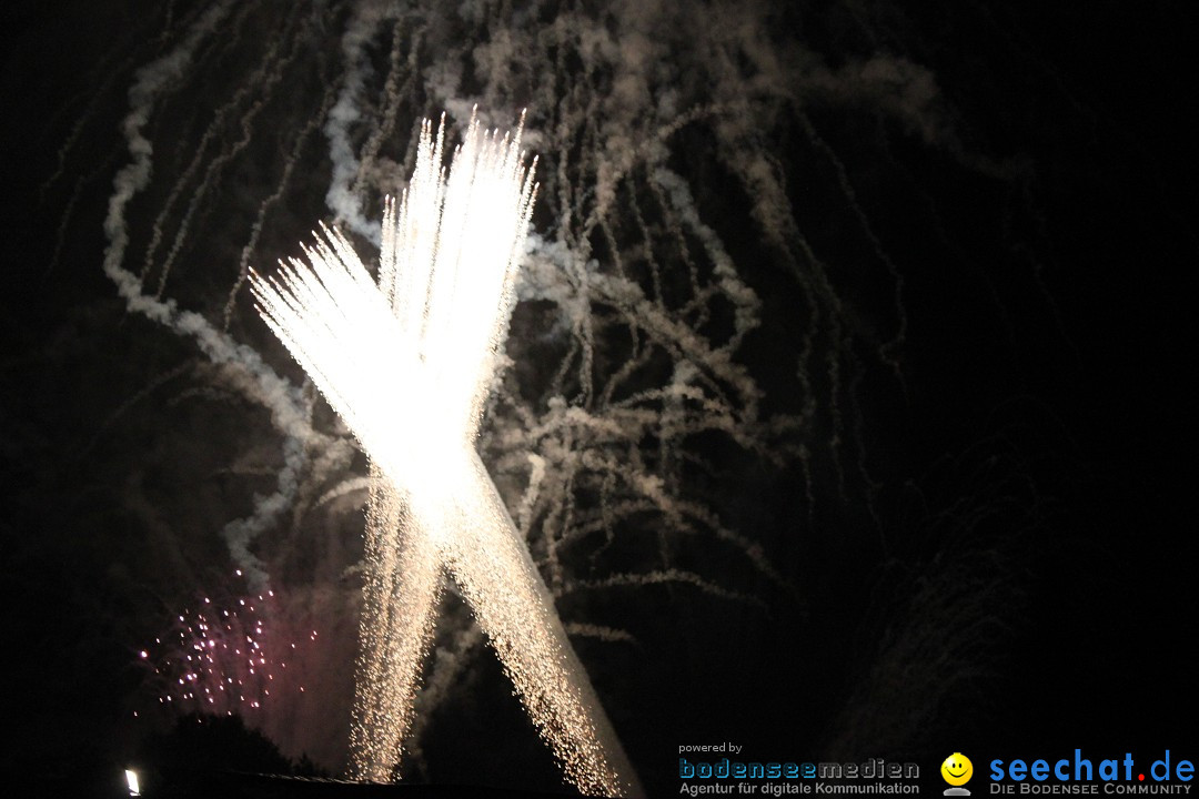 Schlossseefest 2012 mit Feuerwerk: Salem am Bodensee, 28.07.2012