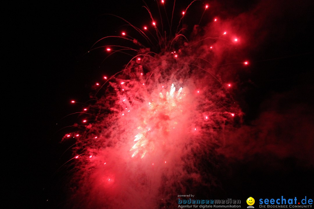 Schlossseefest 2012 mit Feuerwerk: Salem am Bodensee, 28.07.2012