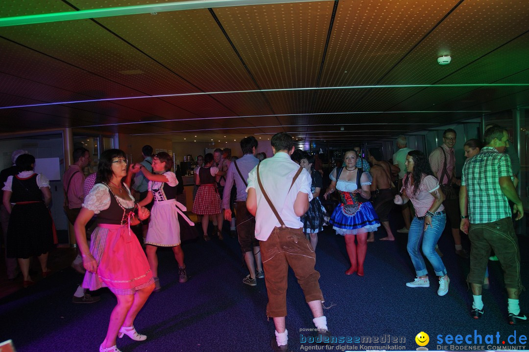 Partyschiff: Lederhosen und Dirndl: Friedrichshafen am Bodensee, 04.08.2012