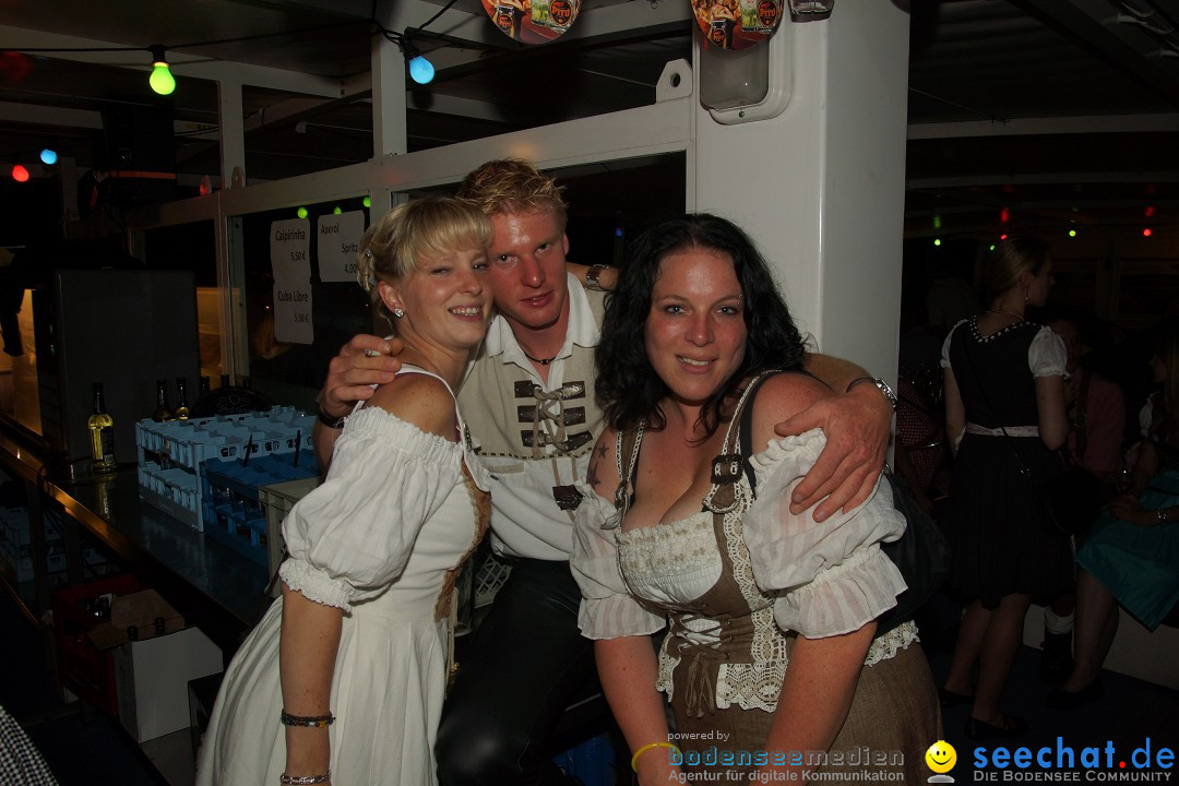 Partyschiff: Lederhosen und Dirndl: Friedrichshafen am Bodensee, 04.08.2012