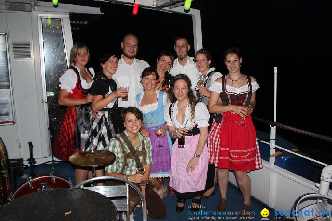 Partyschiff: Lederhosen und Dirndl: Friedrichshafen am Bodensee, 04.08.2012