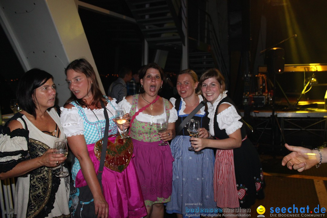 Partyschiff: Lederhosen und Dirndl: Friedrichshafen am Bodensee, 04.08.2012