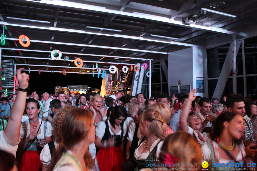 Partyschiff: Lederhosen und Dirndl: Friedrichshafen am Bodensee, 04.08.2012