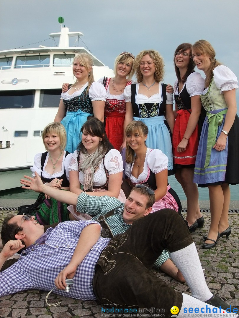 Partyschiff: Lederhosen und Dirndl: Friedrichshafen am Bodensee, 04.08.2012