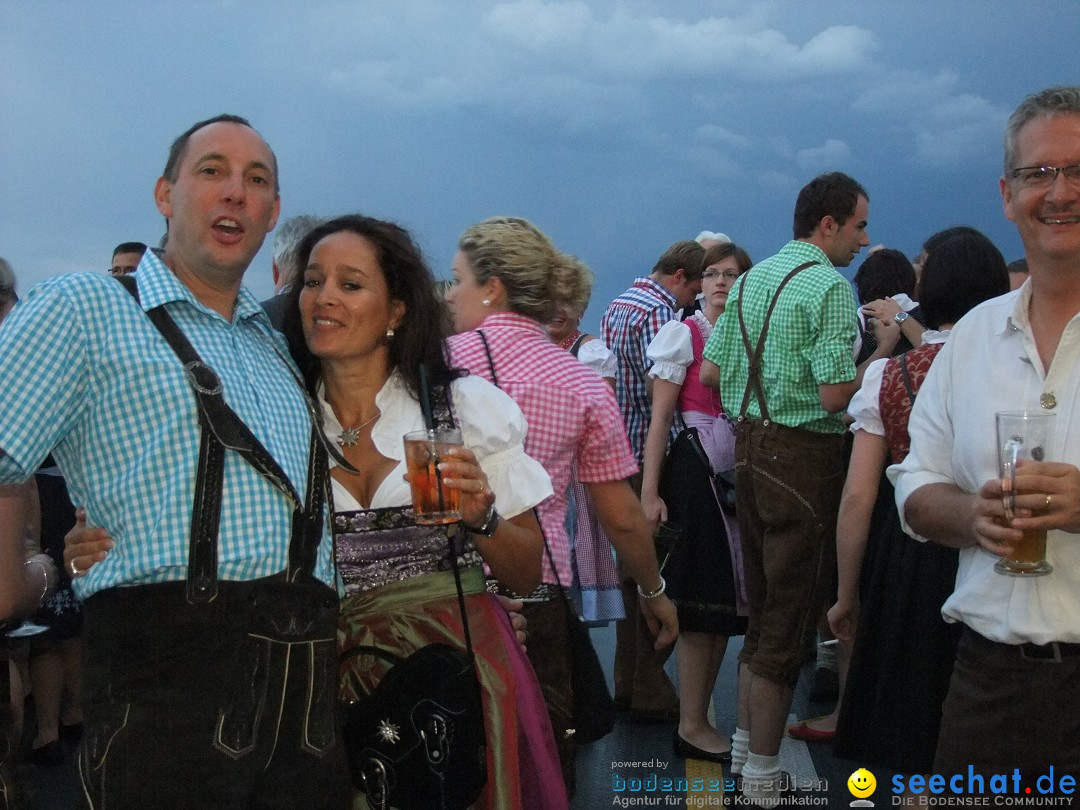 Partyschiff: Lederhosen und Dirndl: Friedrichshafen am Bodensee, 04.08.2012