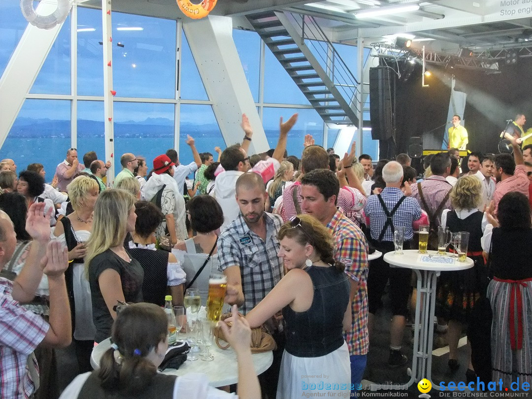 Partyschiff: Lederhosen und Dirndl: Friedrichshafen am Bodensee, 04.08.2012