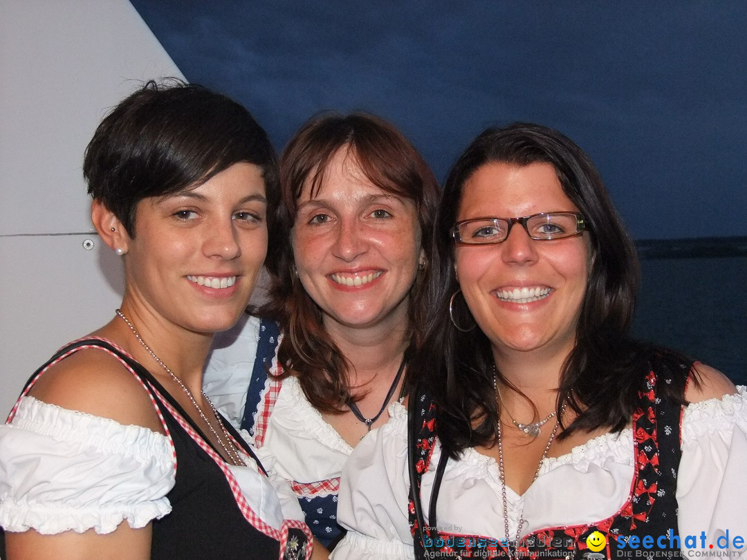 Partyschiff: Lederhosen und Dirndl: Friedrichshafen am Bodensee, 04.08.2012