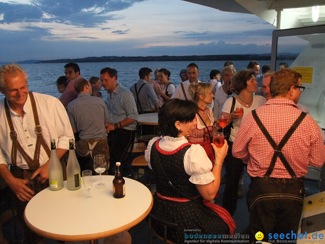 Partyschiff: Lederhosen und Dirndl: Friedrichshafen am Bodensee, 04.08.2012