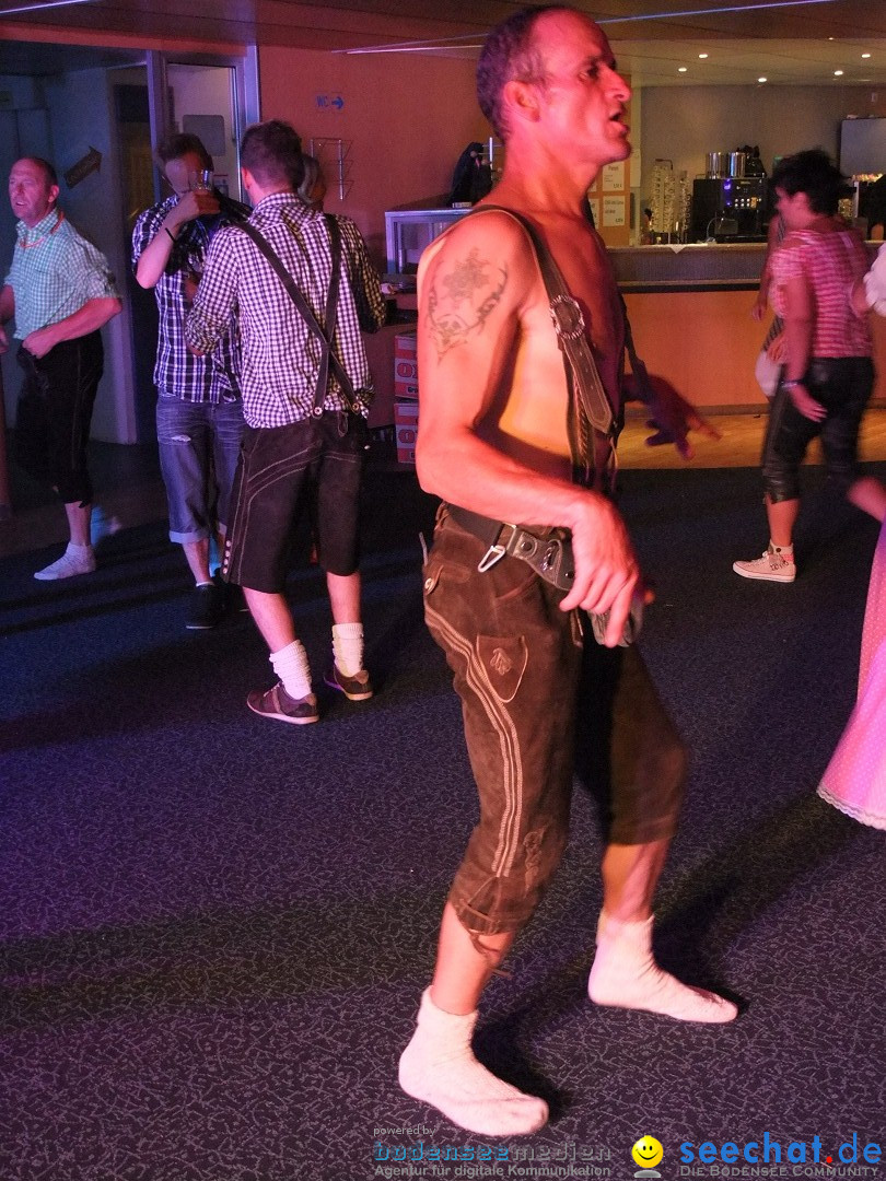 Partyschiff: Lederhosen und Dirndl: Friedrichshafen am Bodensee, 04.08.2012