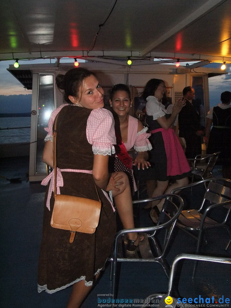 Partyschiff: Lederhosen und Dirndl: Friedrichshafen am Bodensee, 04.08.2012