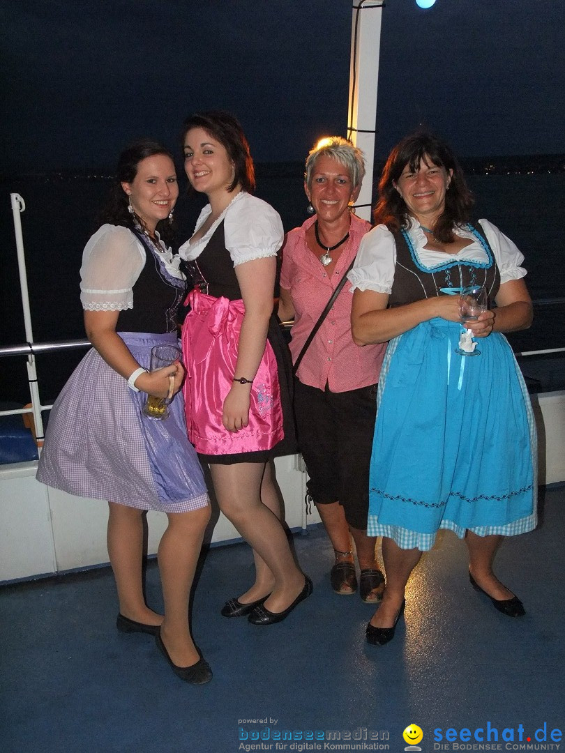 Partyschiff: Lederhosen und Dirndl: Friedrichshafen am Bodensee, 04.08.2012