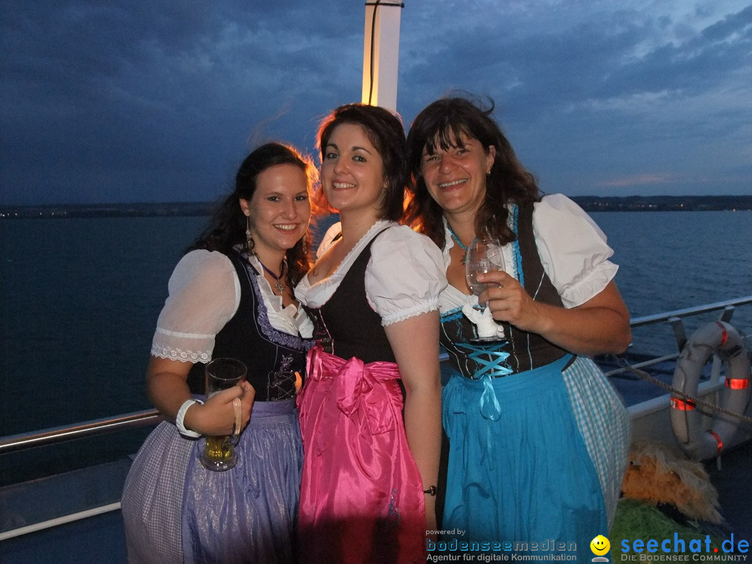 Partyschiff: Lederhosen und Dirndl: Friedrichshafen am Bodensee, 04.08.2012