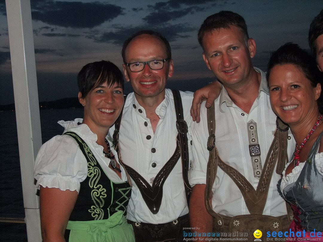 Partyschiff: Lederhosen und Dirndl: Friedrichshafen am Bodensee, 04.08.2012