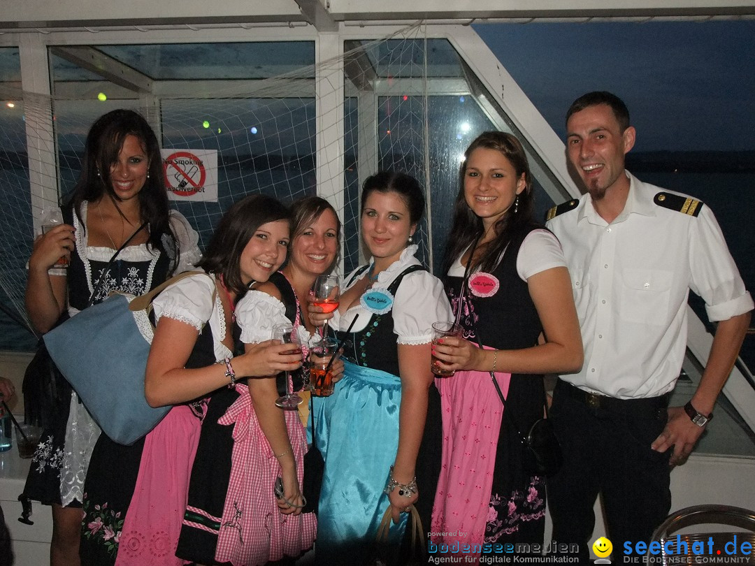 Partyschiff: Lederhosen und Dirndl: Friedrichshafen am Bodensee, 04.08.2012