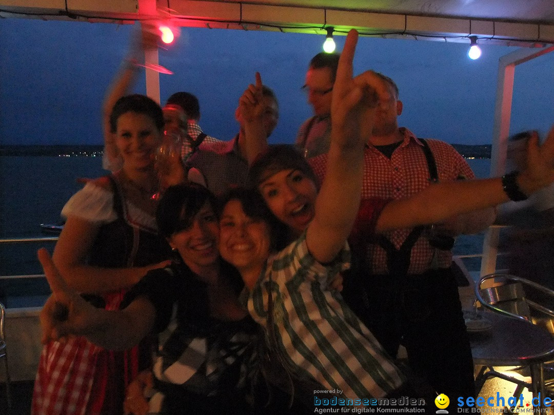 Partyschiff: Lederhosen und Dirndl: Friedrichshafen am Bodensee, 04.08.2012