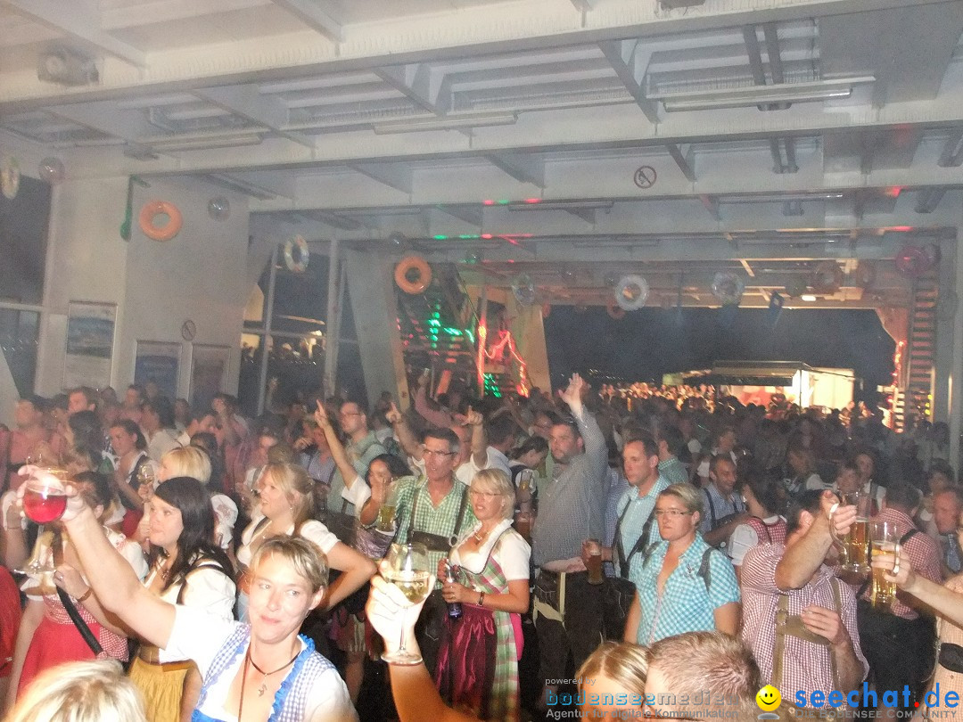 Partyschiff: Lederhosen und Dirndl: Friedrichshafen am Bodensee, 04.08.2012