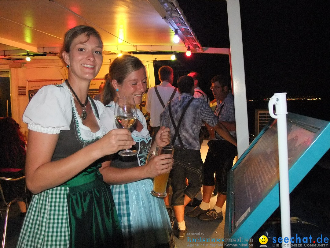 Partyschiff: Lederhosen und Dirndl: Friedrichshafen am Bodensee, 04.08.2012