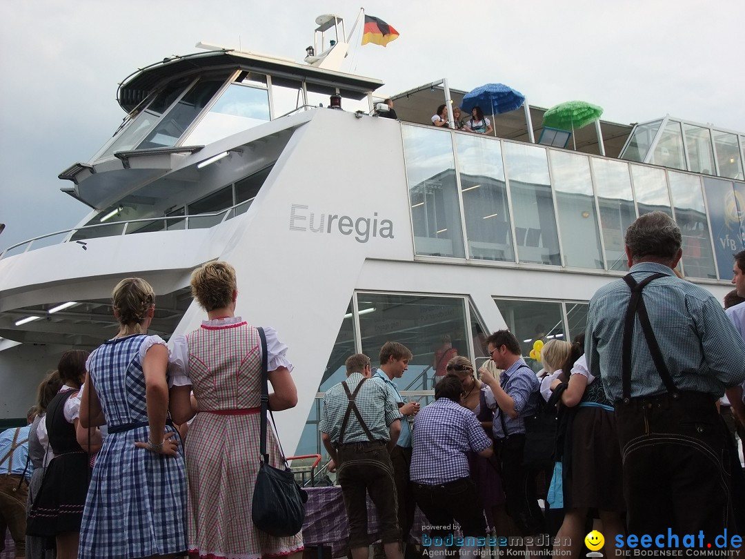 Partyschiff: Lederhosen und Dirndl: Friedrichshafen am Bodensee, 04.08.2012