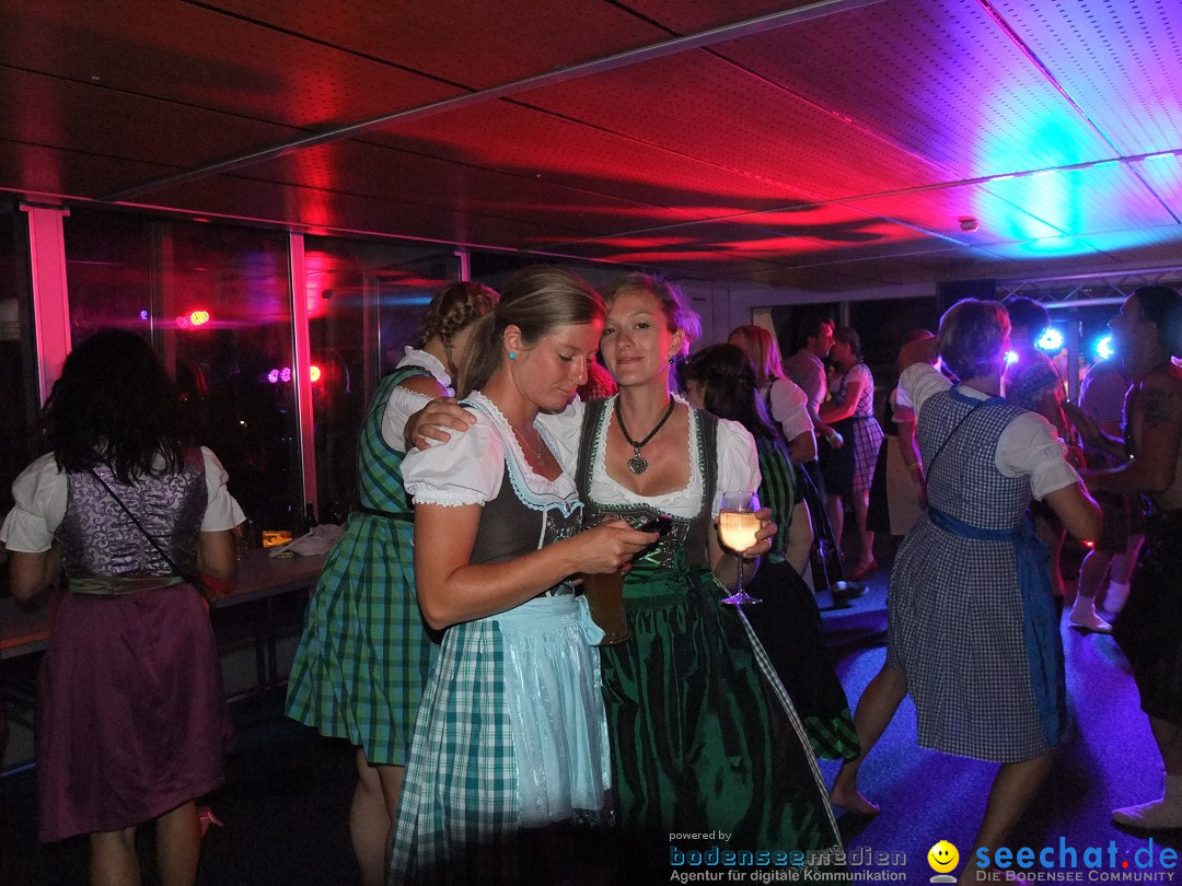 Partyschiff: Lederhosen und Dirndl: Friedrichshafen am Bodensee, 04.08.2012