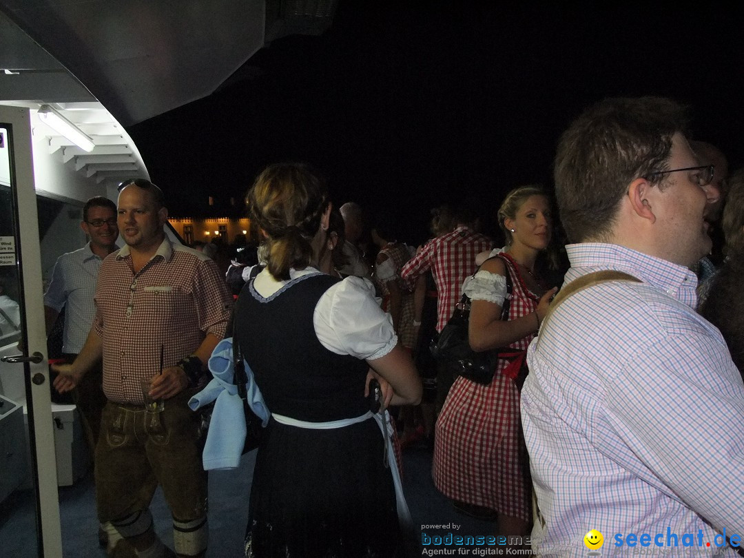 Partyschiff: Lederhosen und Dirndl: Friedrichshafen am Bodensee, 04.08.2012