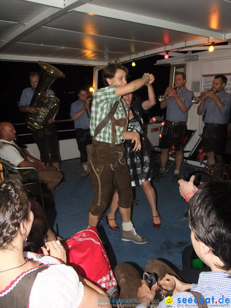 Partyschiff: Lederhosen und Dirndl: Friedrichshafen am Bodensee, 04.08.2012