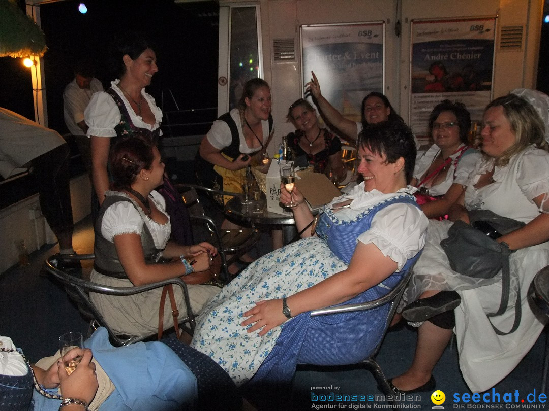 Partyschiff: Lederhosen und Dirndl: Friedrichshafen am Bodensee, 04.08.2012