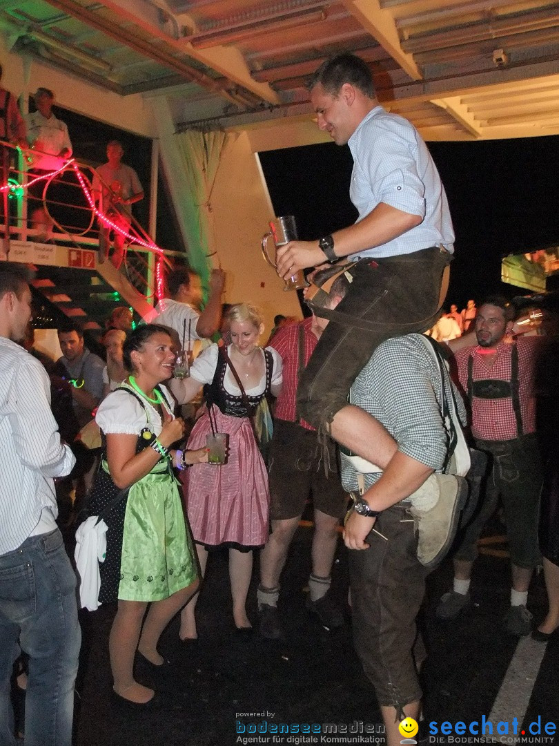 Partyschiff: Lederhosen und Dirndl: Friedrichshafen am Bodensee, 04.08.2012