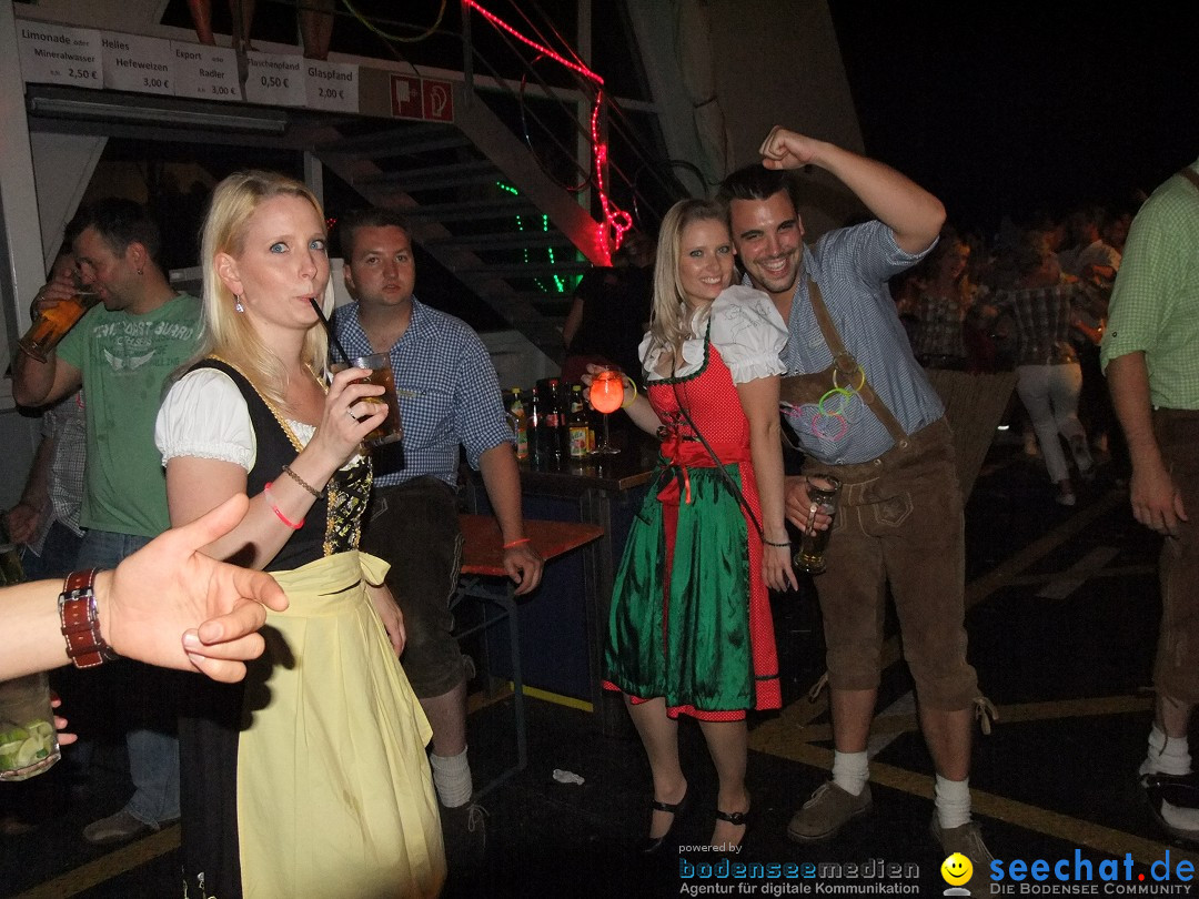 Partyschiff: Lederhosen und Dirndl: Friedrichshafen am Bodensee, 04.08.2012