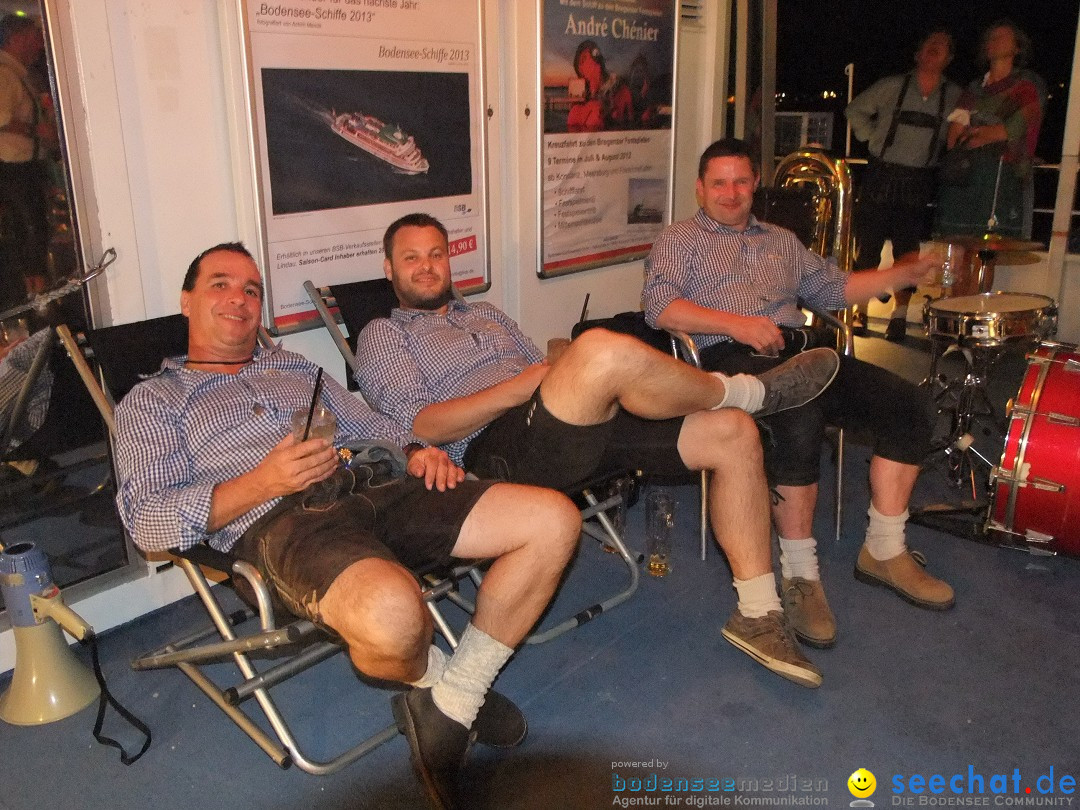 Partyschiff: Lederhosen und Dirndl: Friedrichshafen am Bodensee, 04.08.2012