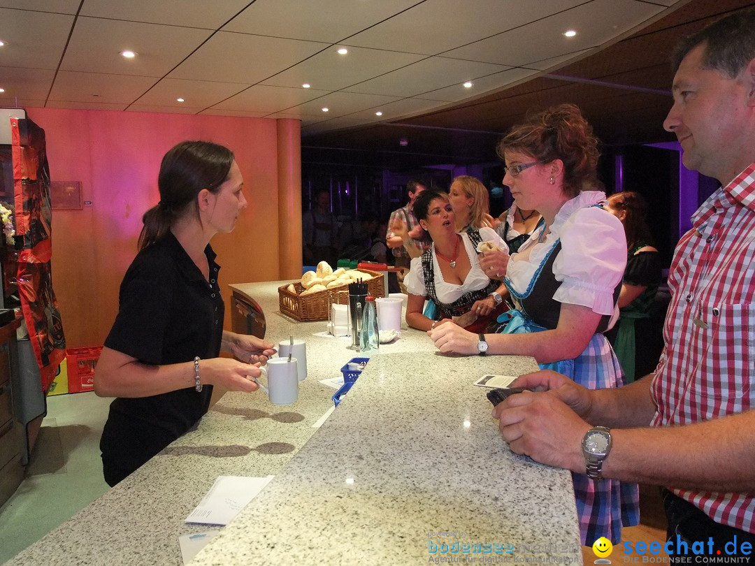 Partyschiff: Lederhosen und Dirndl: Friedrichshafen am Bodensee, 04.08.2012