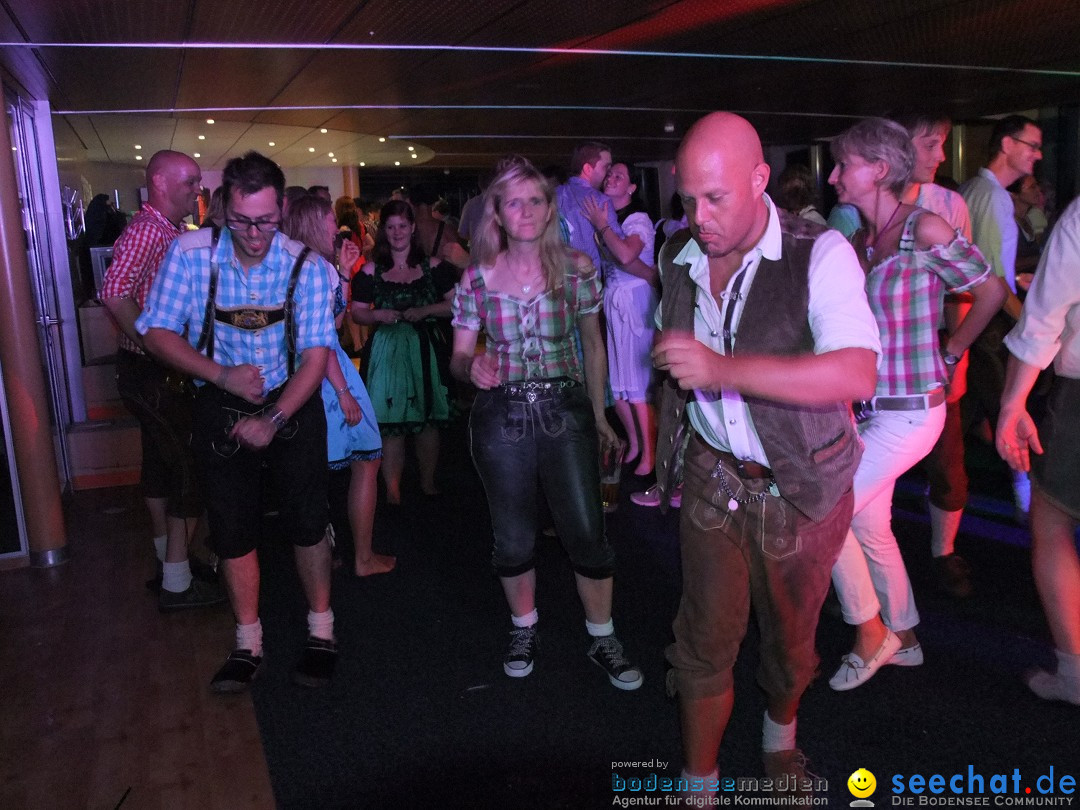 Partyschiff: Lederhosen und Dirndl: Friedrichshafen am Bodensee, 04.08.2012