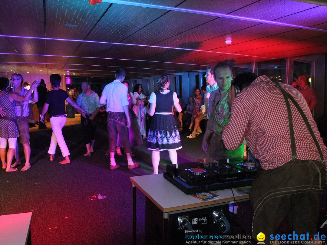 Partyschiff: Lederhosen und Dirndl: Friedrichshafen am Bodensee, 04.08.2012