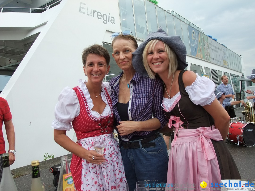 Partyschiff: Lederhosen und Dirndl: Friedrichshafen am Bodensee, 04.08.2012