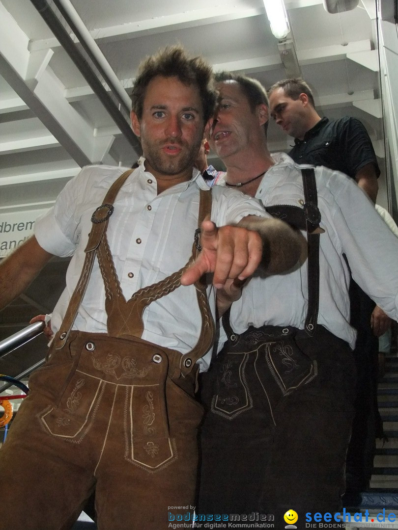 Partyschiff: Lederhosen und Dirndl: Friedrichshafen am Bodensee, 04.08.2012