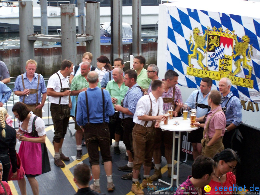 Partyschiff: Lederhosen und Dirndl: Friedrichshafen am Bodensee, 04.08.2012