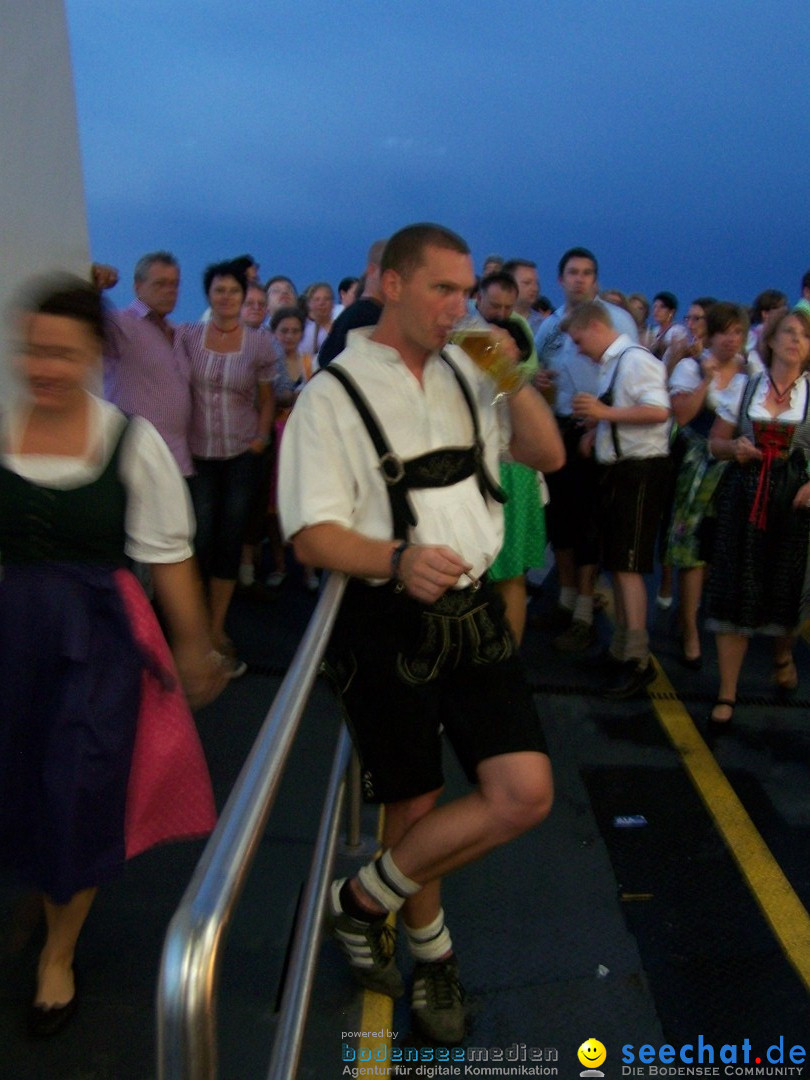 Partyschiff: Lederhosen und Dirndl: Friedrichshafen am Bodensee, 04.08.2012